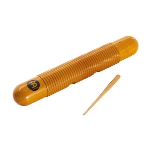 Meinl Wood Guiro Includes Wooden Scraper, Amber