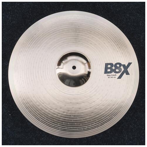 Sabian 18" B8X Thin Crash Cymbal *Ex Demo*