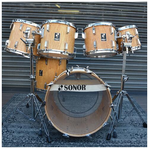 SONOR LITE 10x9", 12x10", 13x11", 14x12", 15X16" floor, 22x17" bass drum - Scandinavian Birch mid 80's - 2nd Hand