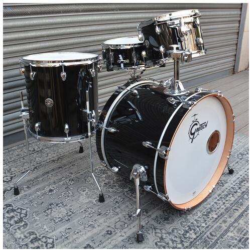 Gretsch Catalina Club 12", 14", 20" + 14" Snare Drum in Piano Black - 2nd Hand