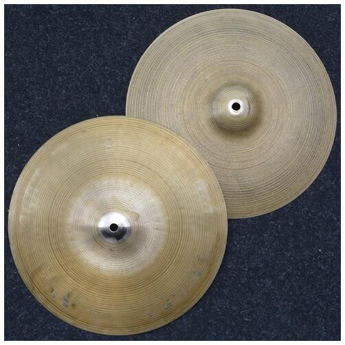 Zildjian 1963-67 'first edition' 14" Avedis New Beat Hi Hat Cymbals top 800g/ bott 1350g - Vintage