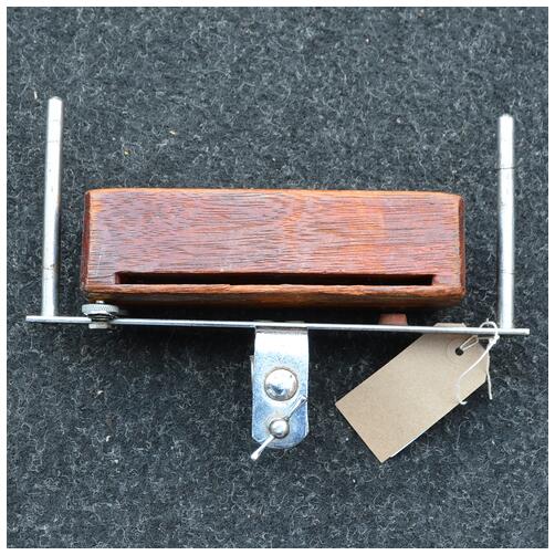Vintage Woodblock With Bass Drum Mount And Posts - Vintage