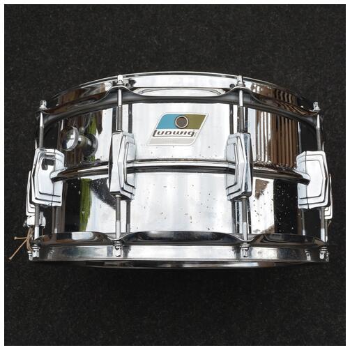 Ludwig 14x6.5" LM402 Supraphonic 1970s Snare Drum - some pitting SN1845200 - Vintage