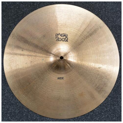 Paiste 2002 Black Label 18" Ride Cymbal - Light Keyhole circa 1978 - 2nd Hand