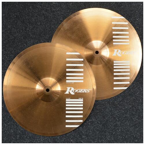 Rogers White Hot 14" Hihat Cymbals - 2nd Hand