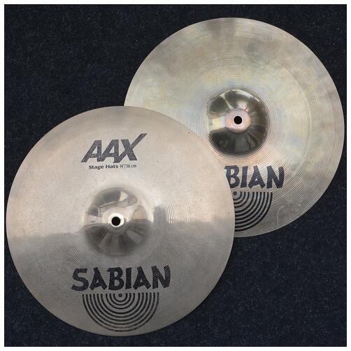 Sabian 14" AAX Stage Hi Hat Cymbals - 2nd Hand