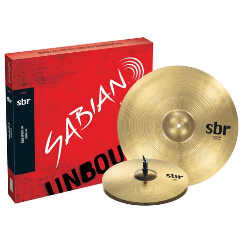 Sabian SBR Cymbal 2-Pack, 14'' Hihats, 18'' Crash/Ride Cymbals