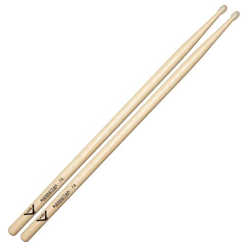 Vater VH7AN Hickory Manhattan 7A Nylon Tip Drum Sticks