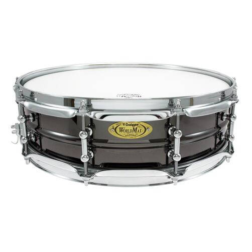 Worldmax 14"x 4" Black Brass Snare Drum – Chrome Hardware WMS BK-4014SH