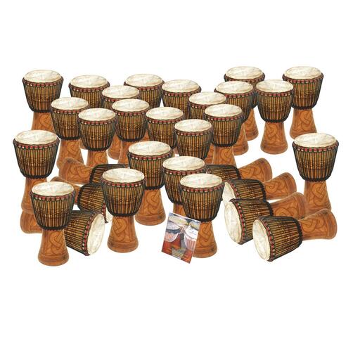 30 Player 11" Cedar wood Bucara Djembe Set (Key Stage 3)