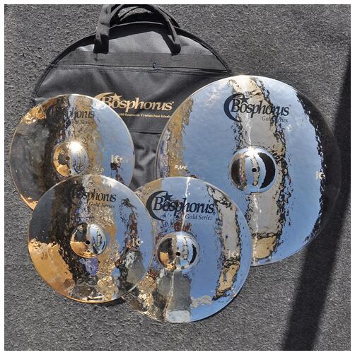 Bosphorus Gold Raw Set 3 Universal 14", 16", 21" Cymbal Set with Bag