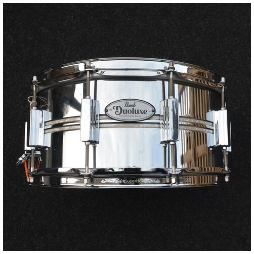 Pearl 14" x 6.5" Duoluxe Chrome Over Brass Snare Drum - 2nd Hand