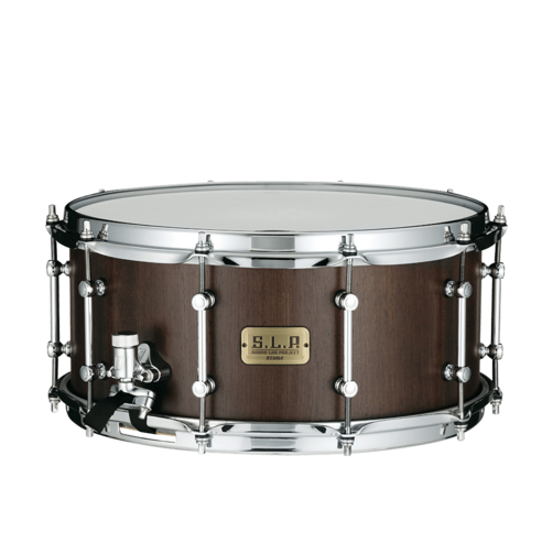 Tama S.L.P. 14"x 6.5" Walnut Snare Drum Matte Black	(LGW1465-MBW)