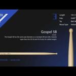 Video thumbnail 0 - Vater Gospel 5B Wood Tip Drumsticks