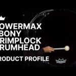 Video thumbnail 0 - Remo Powermax Ebony Drum Heads
