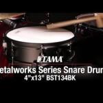 Video thumbnail 0 - Tama Metalworks 13"x 4" Black Steel Snare Drum (BST134BK)