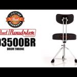 Video thumbnail 0 - Pearl D3500BR Roadster Multi-Core Saddle Drum Throne w/Back Rest