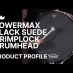 Video thumbnail 0 - Remo Powermax Black Suede Drum Heads