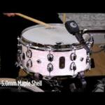 Video thumbnail 1 - Mapex Black Panther Heritage 14"x6" Maple Snare Drum White Strata  BPNML4600CWD