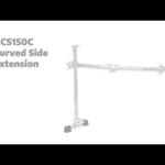 Video thumbnail 0 - Gibraltar GCS150C RS Side Extension w/Curved Bar, Chrome Clamps