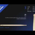 Video thumbnail 0 - Vater Hickory VH2BW 2B Wood Tip Drum Sticks