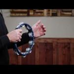 Video thumbnail 0 - Meinl Percussion Traditional Hand Held ABS Tambourine, Dual row Aluminium jingles