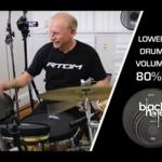 Video thumbnail 0 - RTOM Black Hole Snap-on Mesh BASS DRUM Practice Pad