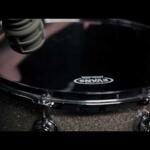 Video thumbnail 0 - Evans Black Chrome Drum Heads