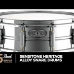 Video thumbnail 0 - Pearl 14"x 6.5" Sensitone Heritage Alloy Steel Snare Drum