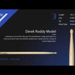 Video thumbnail 0 - Vater Derek Roddy Signature Drumsticks