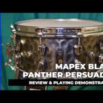 Video thumbnail 0 - Mapex Black Panther PERSUADER 14"x6.5" Hammered Brass Snare drum BPNBR465HCN